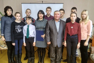 Беседа у тематической выставки «Без срока давности…». /Памяти жертв геноцида/.