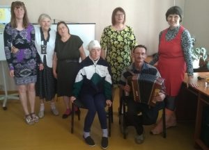 Беседа у тематической выставки «Без срока давности…». /Памяти жертв геноцида/.